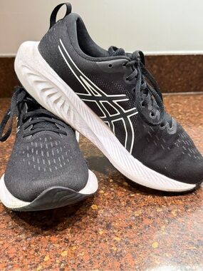 ASICS Black and White Running Sneakers